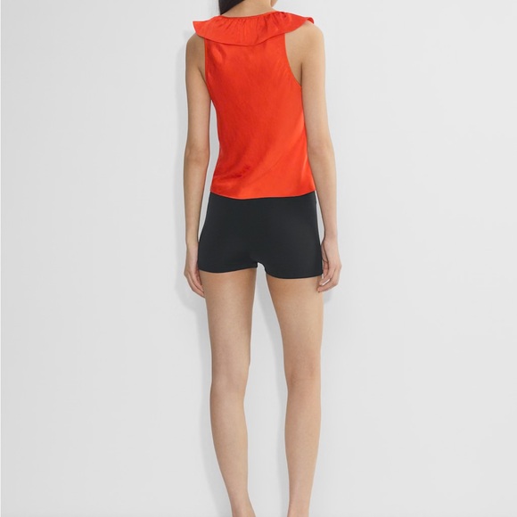 Aritzia | Wilfred | Tonka Satin sleeveless V-neck ruffled blouse - Picture 5 of 8